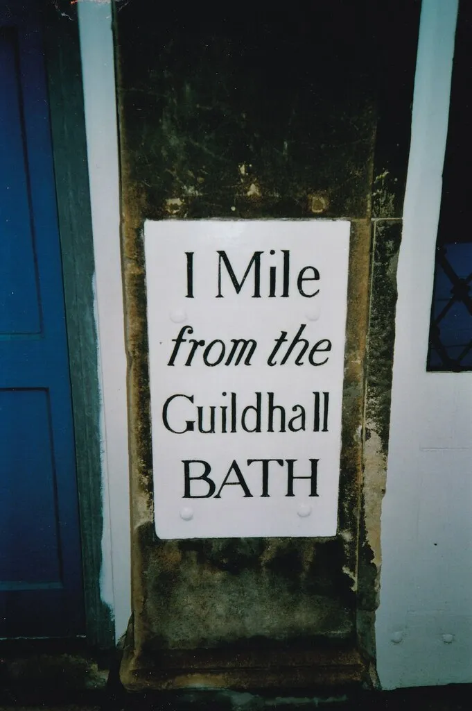 Old Milestone, A4, Grosvenor, Bath