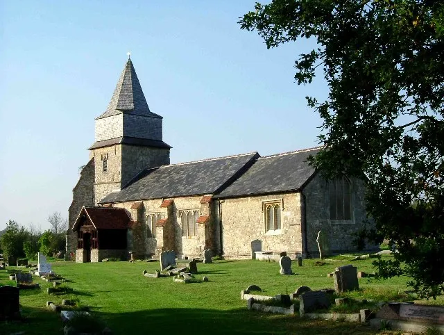 St Margaret's parish church, Bowers Gifford, Essex, seen from the southeast
