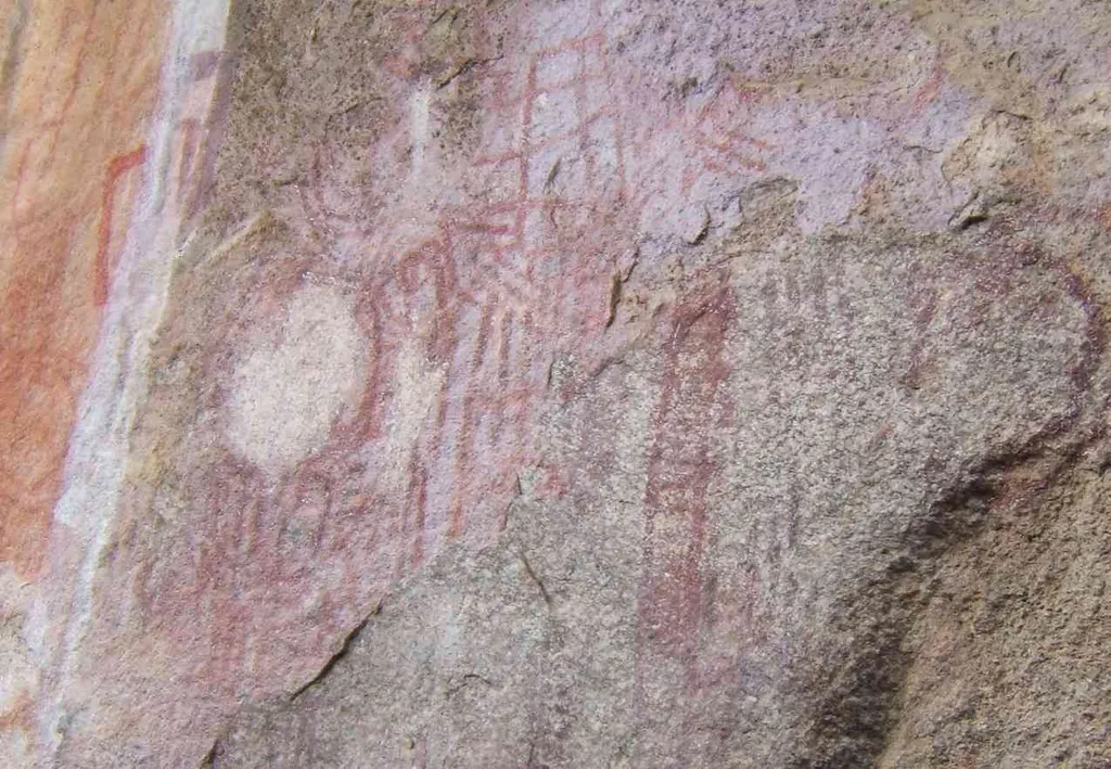 Rock painting at Mphunzi in Chongoni Rock Art Area