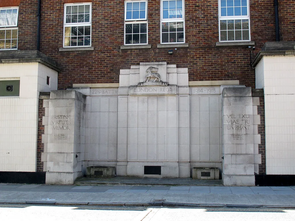 London Regiment War Memorial, Bermondsey