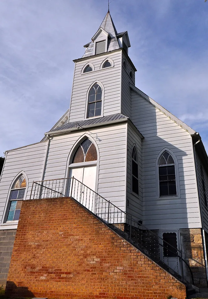 Big Spring Baptist Church, VA 631, 0.1 miles (0.16 km) east of US 460/11 Elliston