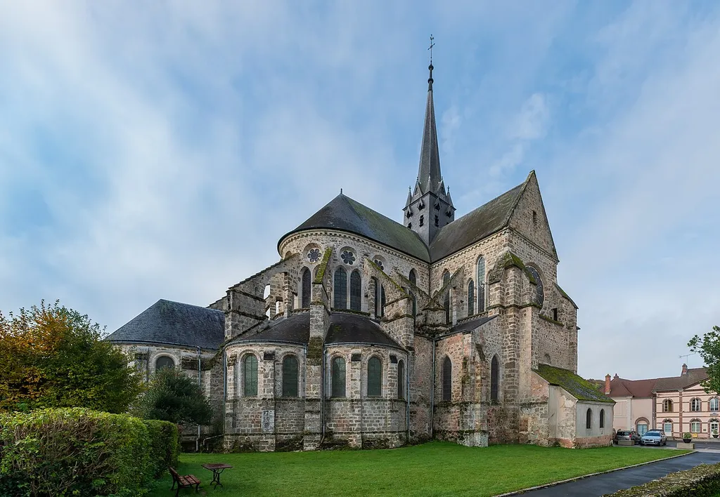 Saint Peter abbey church in Orbais-l'Abbaye, Marne, France