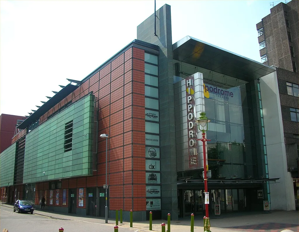Birmingham Hippodrome on the corner of Hurst Street and Inge Street, Birmingham, England. Photographed 20 July 2006 by me.