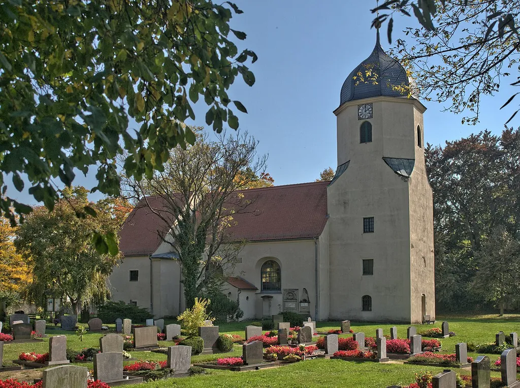 Denkmalgeschützte Kirche von Sacka bei Thiendorf