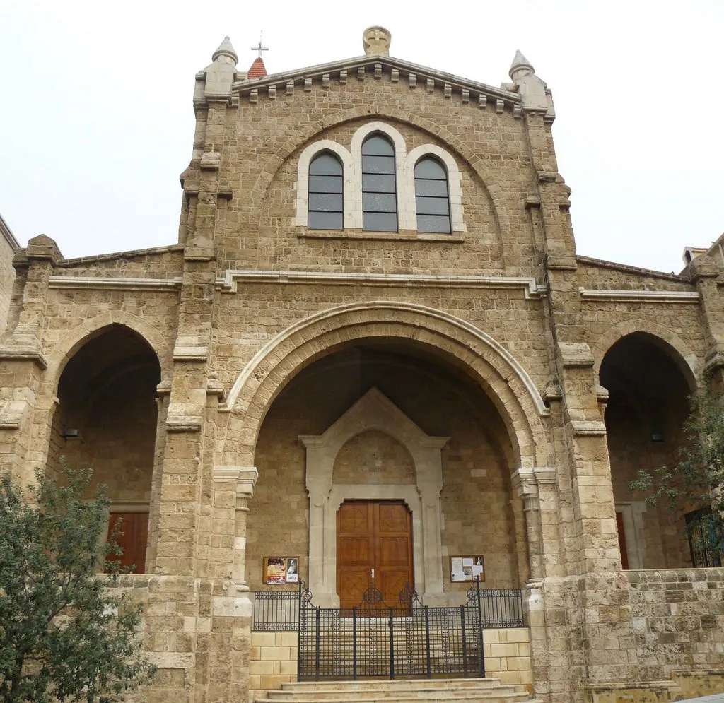 Facade of the Saint Louis Cathedral in Bab Idris, Beirut