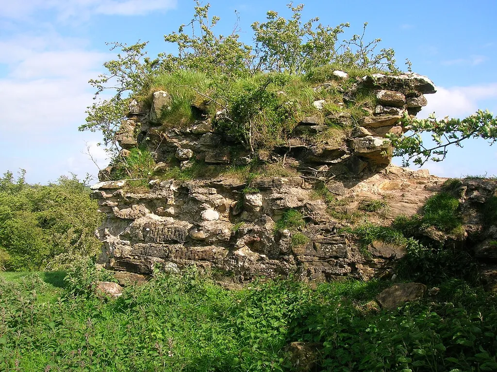 Details of Trabboch Castle ruins, East Ayrshire, Scotland
