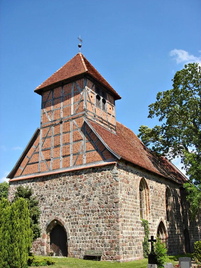 Dorfkirche von Brohm, Stadtteil von Friedland, Landkreis Mecklenburgische Seenplatte, Mecklenburg-Vorpommern.