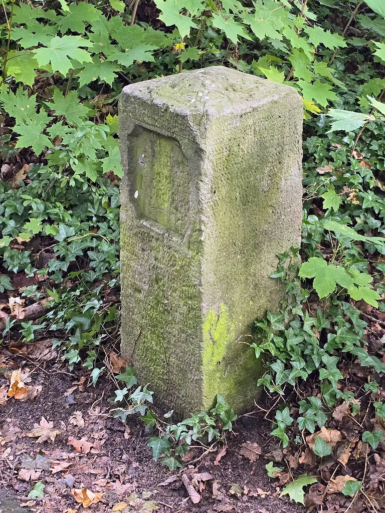 Historical signpost in Königstein; location: patrol path near Königstein Fortress
