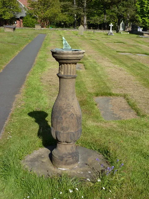 Sundial in St Cuthbert's parish churchyard, Lytham, Fylde, Lancashire