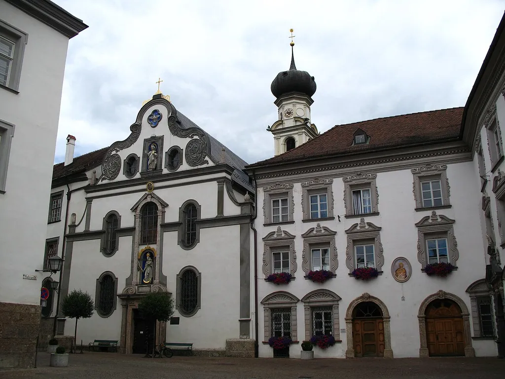 Jesuit Church and the former Ansitz Sparbaregg, Hall in Tirol, Austria
