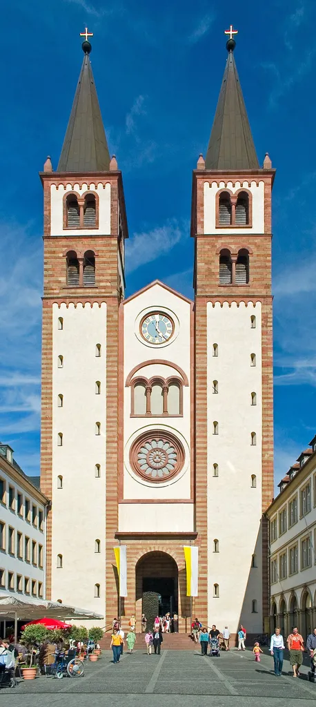 "Würzburg Cathedral" is a Roman Catholic cathedral in Würzburg in Bavaria, Germany, dedicated to Saint Kilian
