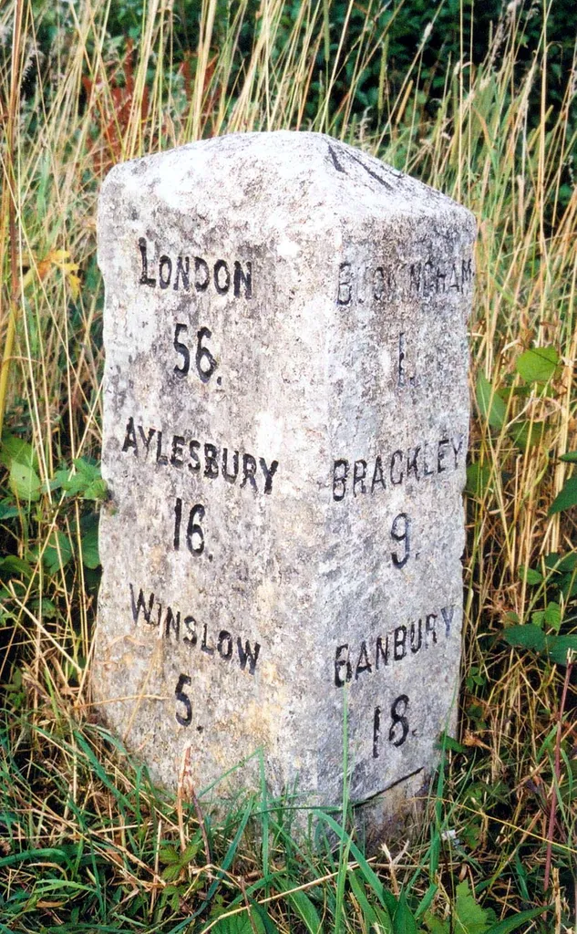 Old Milestone by the A413 in Buckingham