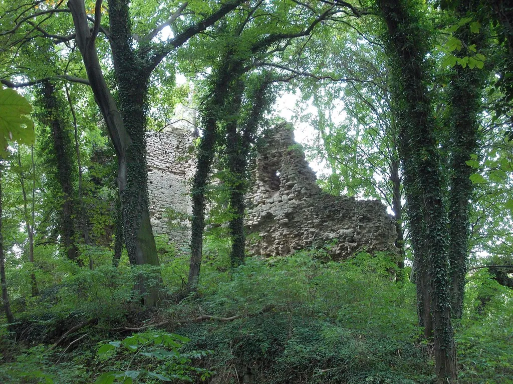 Ruins of Kempe castle near Breitenbach (Wetterzeube, district: Burgenlandkreis, Saxony-Anhalt)