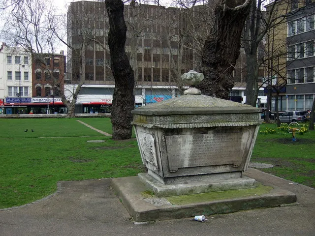Tomb in Altab Ali Park Few graves remain in what used to be St Mary's churchyard but this one is a surprising exception. It is the tomb of several C18 members of the Maddock family who, it is to be assumed, are blissfully unaware of the many changes that have gone on around them since they were interred.