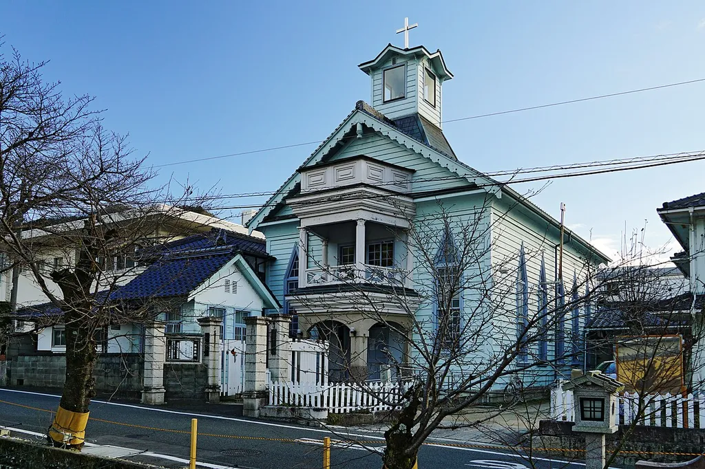 Takahashi_Christ_Church in Takahashi, Okayama prefecture, Japan