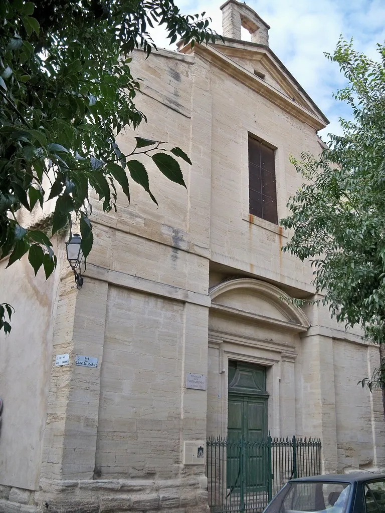 Facade de l'ancien couvent de la Visitation de Marie, Carpentras, France