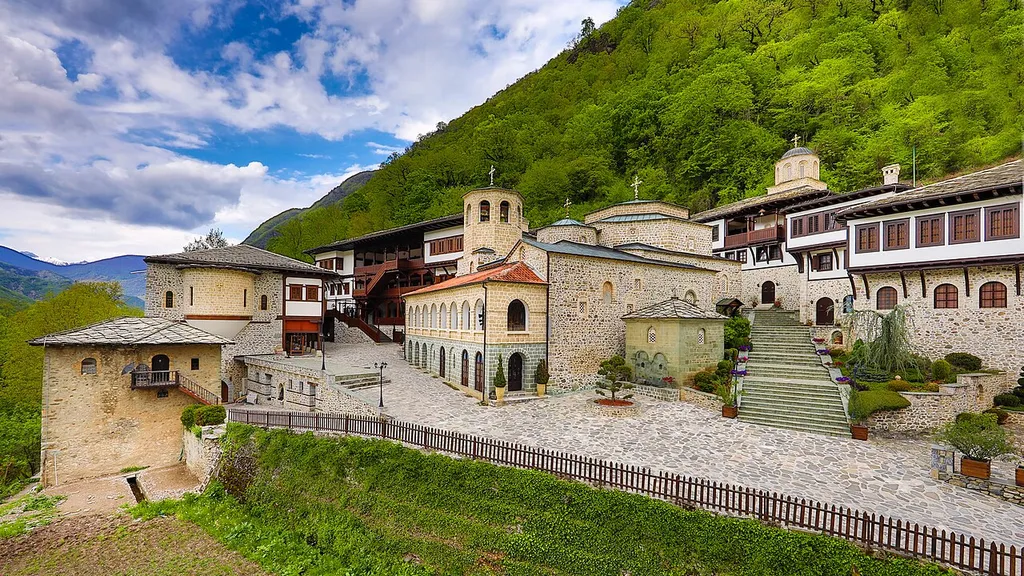 Panorama of Bigorski Monastery