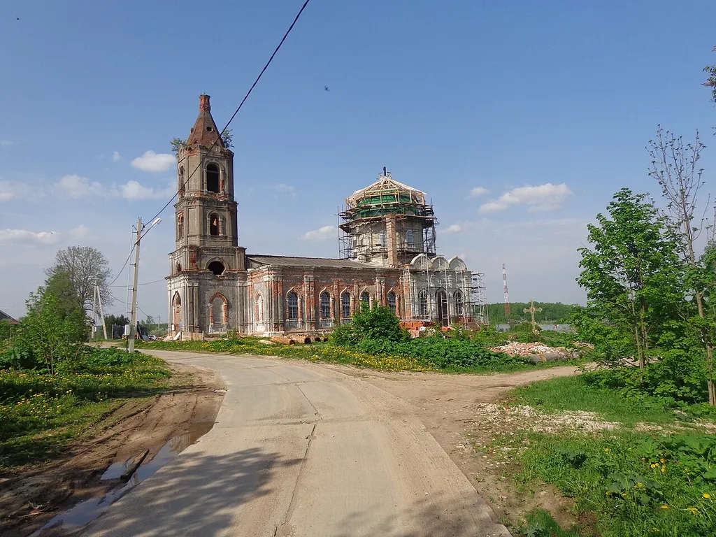 Church of the Nativity, village Rogdestveno Ruza district of the Moscow region.