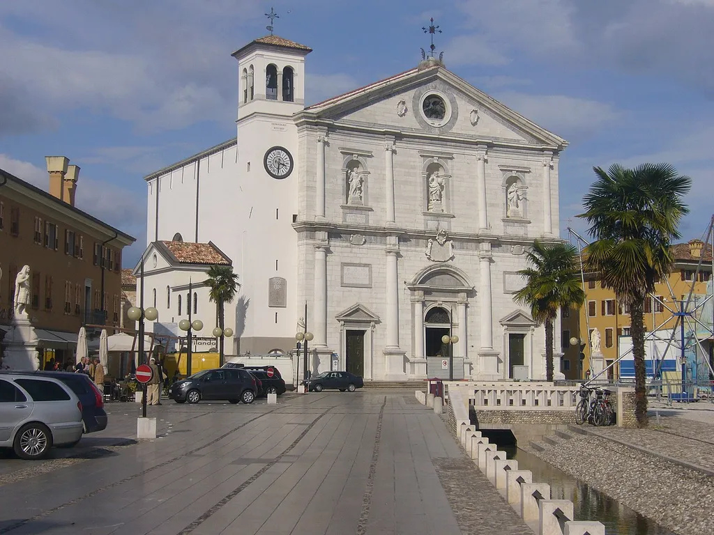 Palmanova, Italy, cathedral on main square