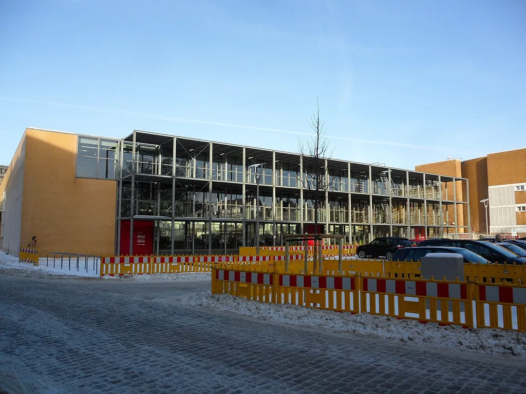 The 'Tuch und Technik Textilmuseum' in Neumünster from Kleinflecken