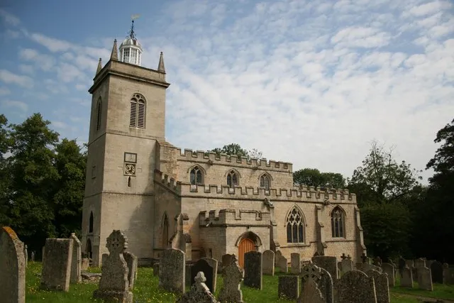 St.Mary's church South west view of St.Mary's church at Weldon