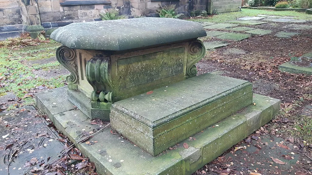 Crosier family chest tomb north of St Mary's Church (chest tomb in Cheadle, Greater Manchester, UK)