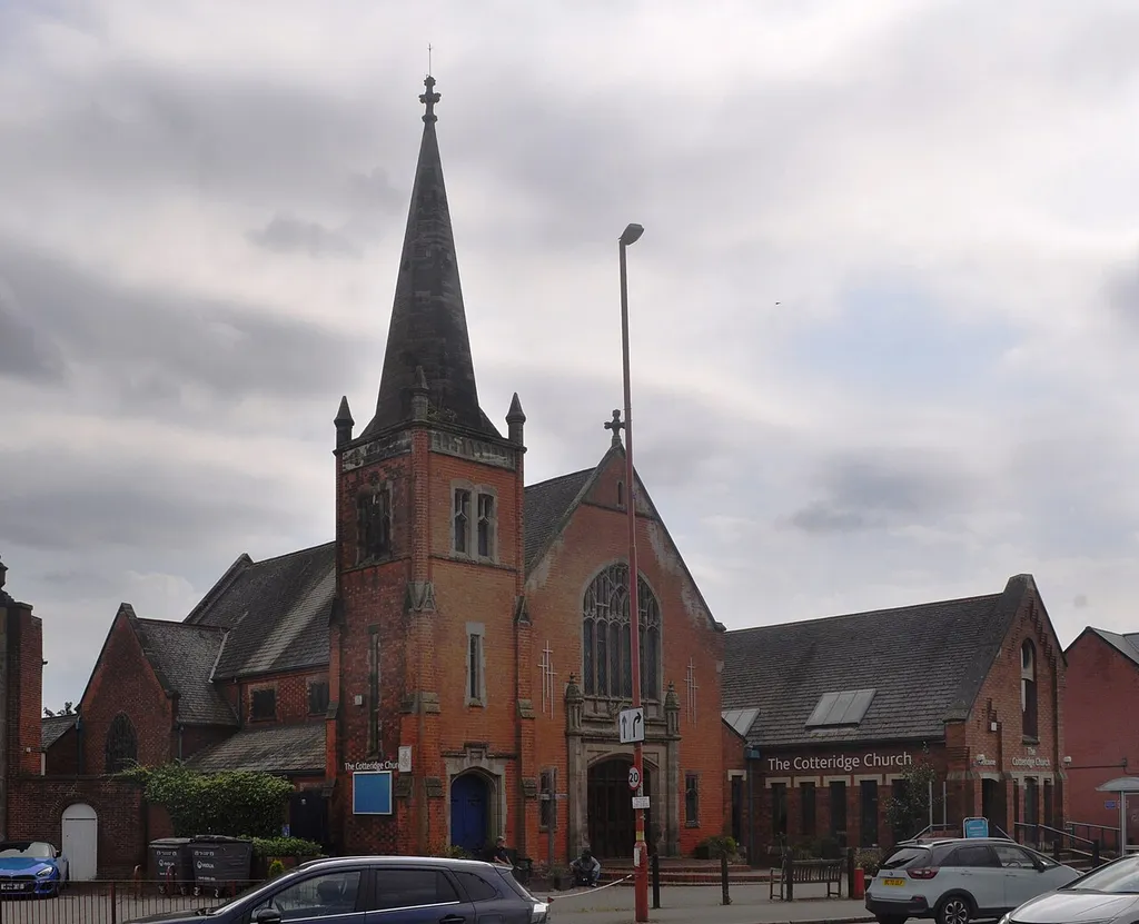 The Cotteridge Church, Pershore Road, Cotteridge, Birmingham, West Midlands, England. A joint Anglican, Methodist and United Reformed church.