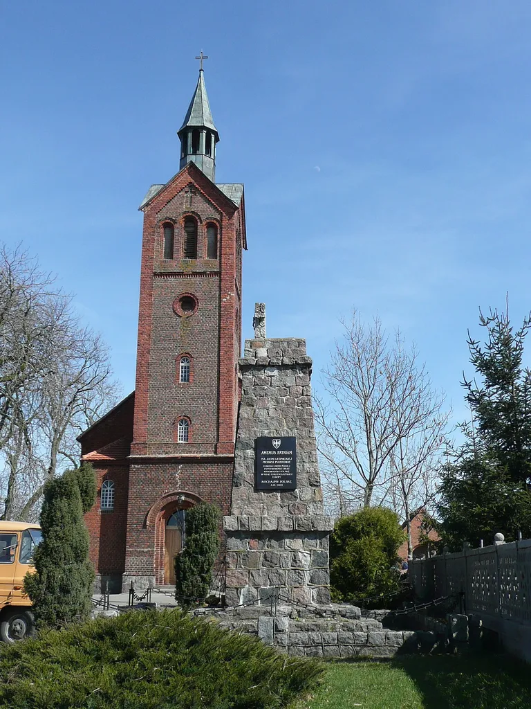 The church in Dziekanowice, Poland.