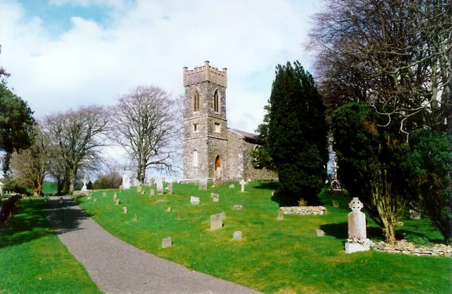 Church and graveyard at Mullagh, Co. Cavan Early-19th century Church of Ireland on ancient site known as 'Teampaill Ceallaigh' or Templekelly, associated with St. Killian.