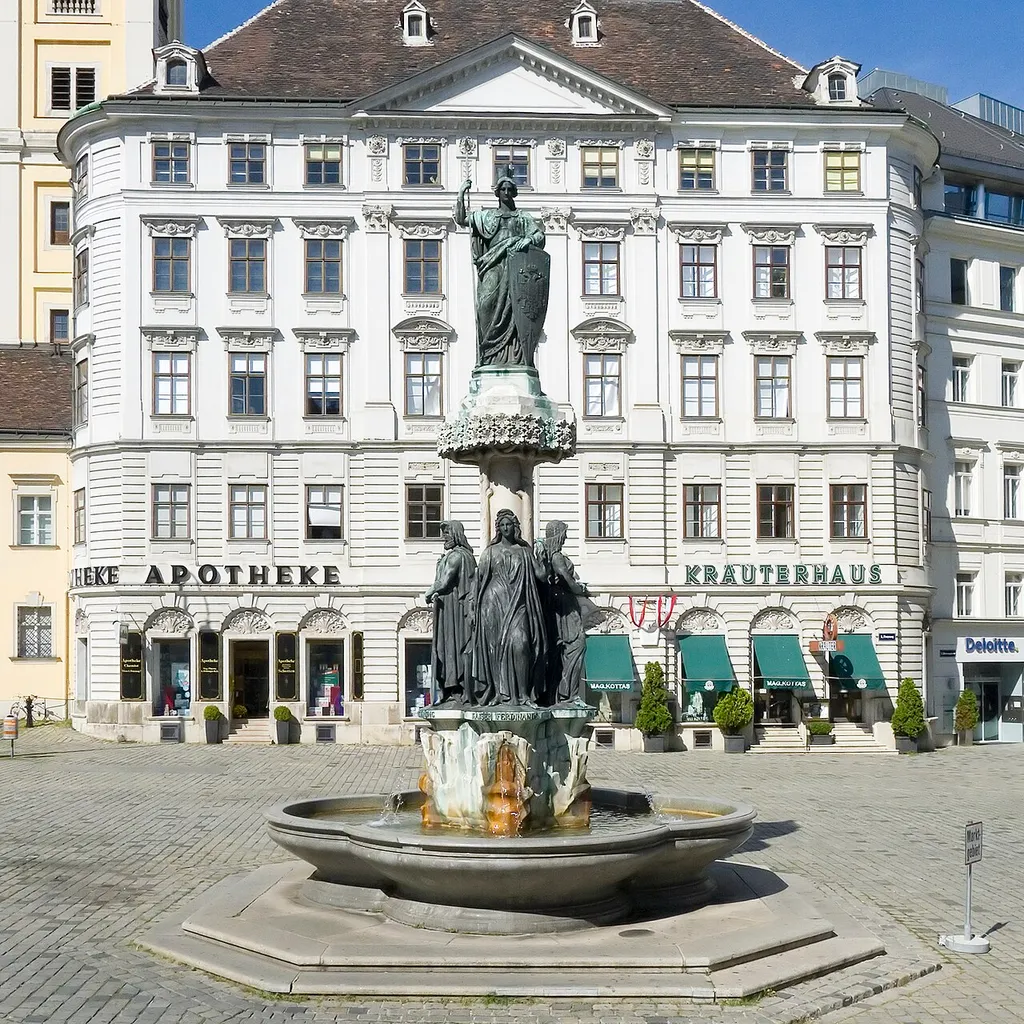 Fountain de:Austriabrunnen in Vienna 1