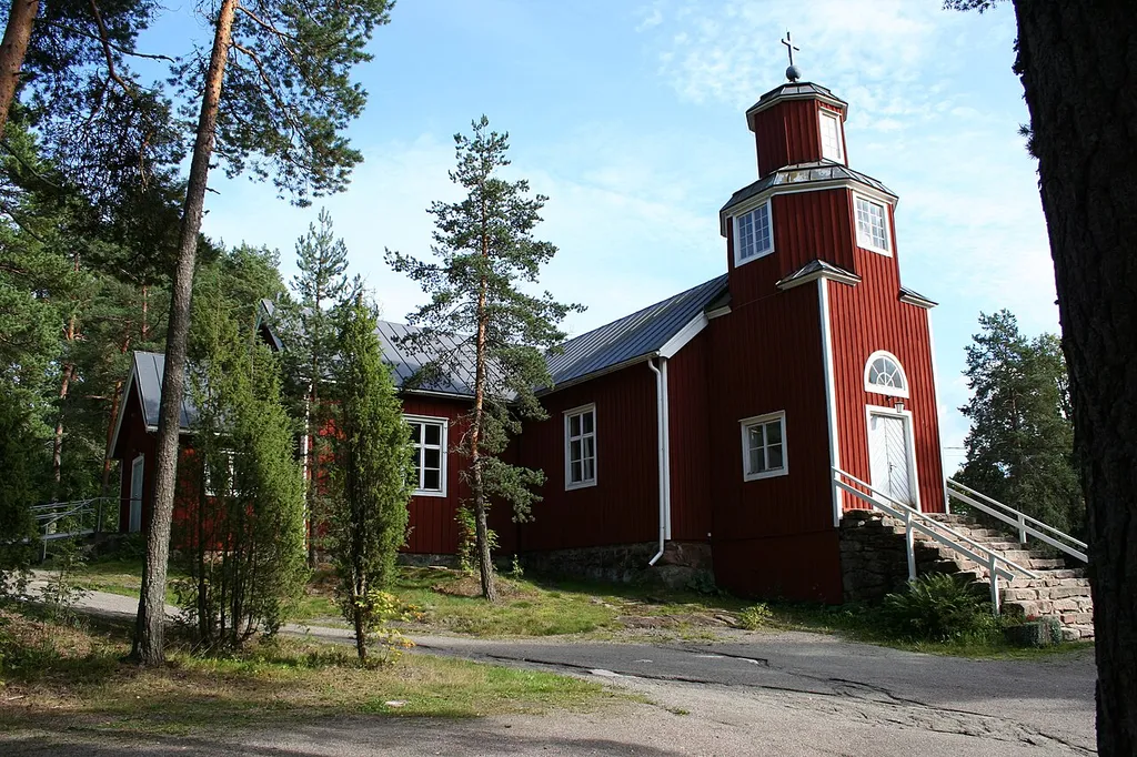 Haapajärvi church, Haapajärvi, Kirkkonummi, Finland. Completed 1823