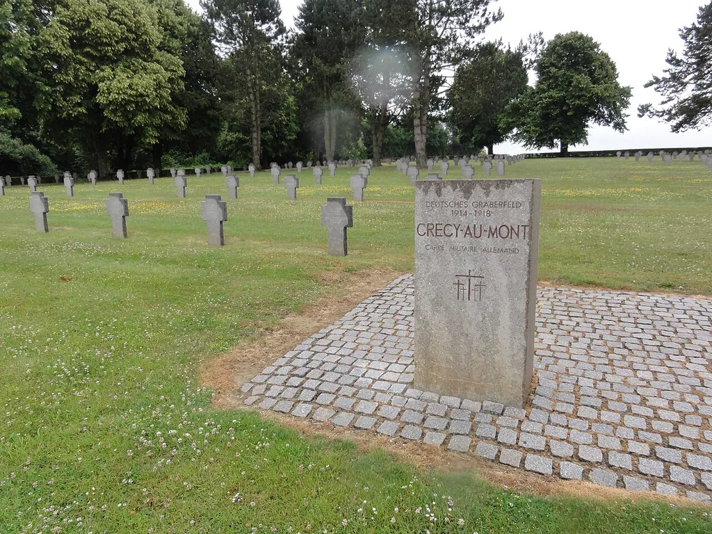 Crécy-au-Mont (Aisne) necropole nationale, cimetière allemand