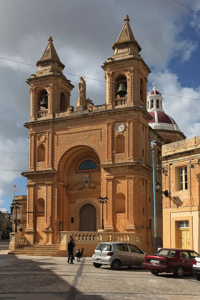 Parish church in Marsaxlokk, Malta