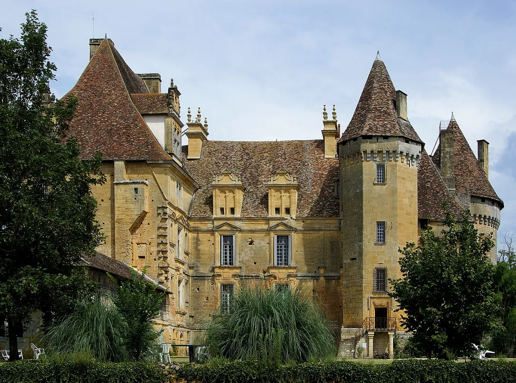 Castle of Lanquais, Dordogne, France