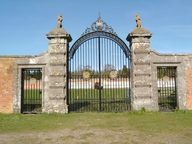 Gate to Walled Garden at Glamis Castle The Walled Garden once provided all the fruit and vegetables for the castle.