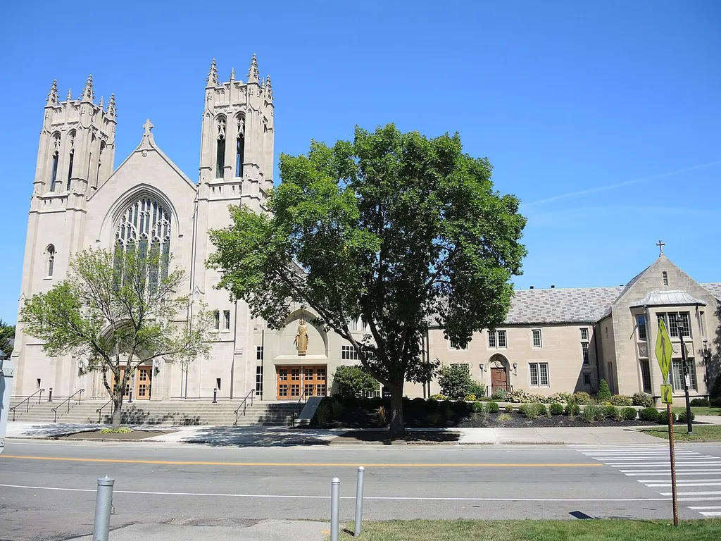 View of the en:Sacred Heart Cathedral (Rochester, New York) complex in en:Rochester, New York