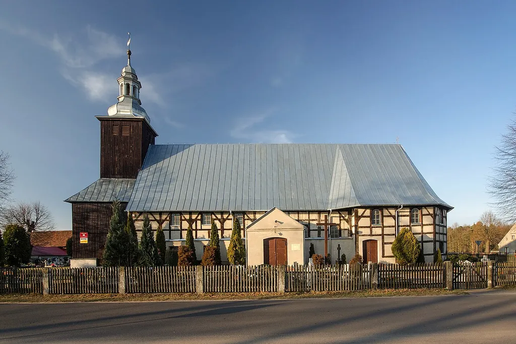 Pogorzeliska, kościół ewangelicki, tzw. graniczny, ob. rzym.-kat. par. p.w. św. Jacka, 1656, 1718, pocz. XX