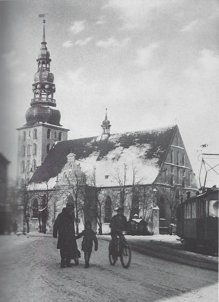 Fotografie der Deutschen Kirche (ab 1933 Deutschordenskirche) in Tilsit