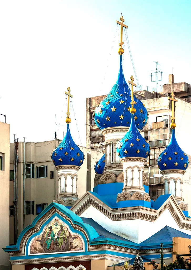 Iglesia Ortodoxa Rusa, barrio de San Telmo, Buenos Aires, Argentina.