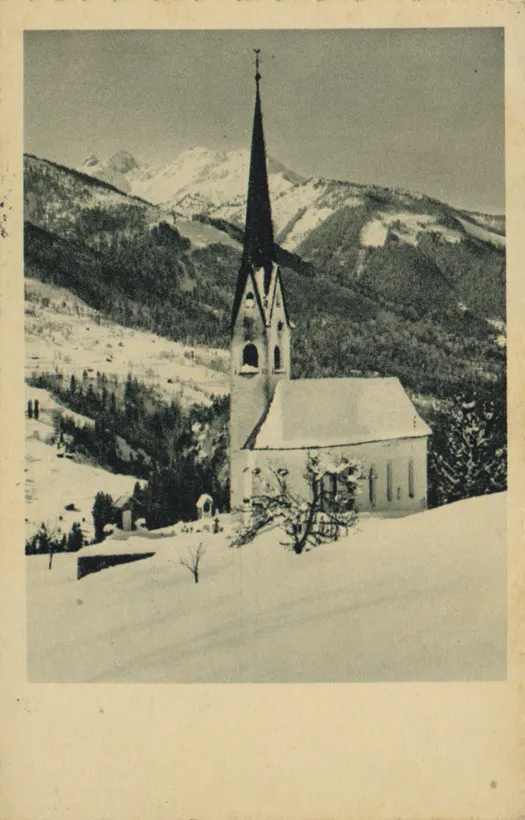 Postcard of Sele church