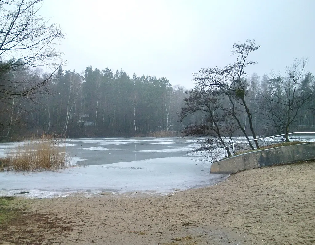 Edersee bei Plötzky, zugefroren