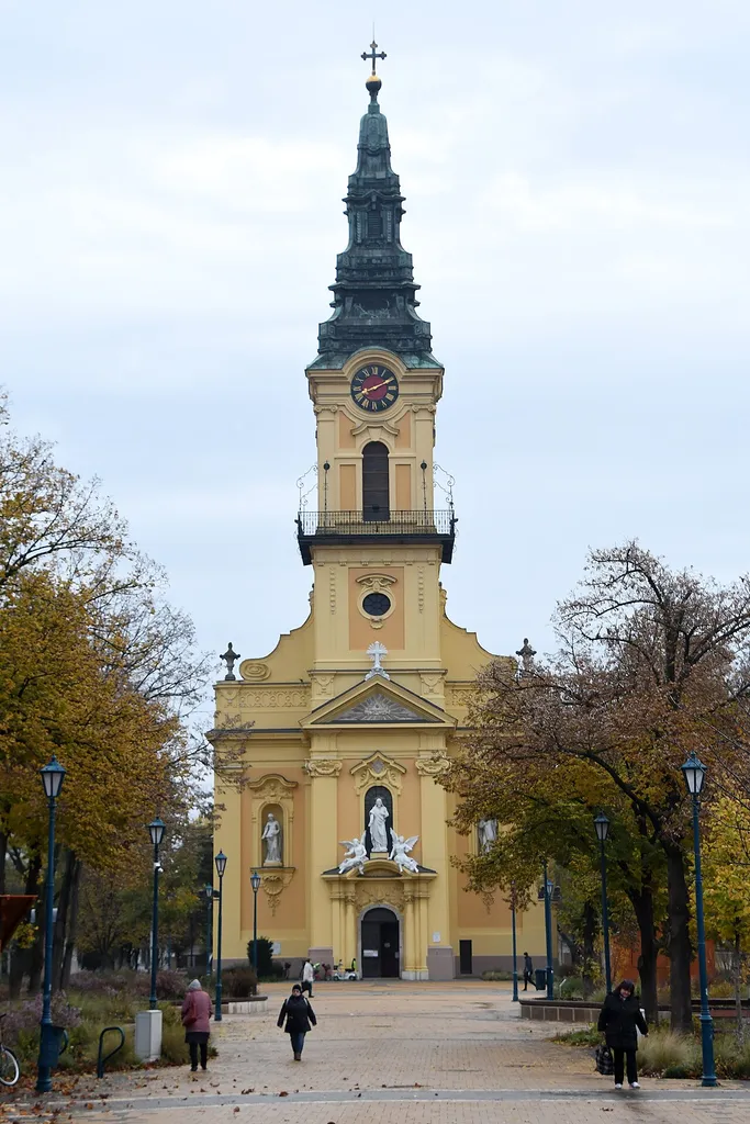 The old Roman Catholic church in Kiskunfélegyháza, Hungary