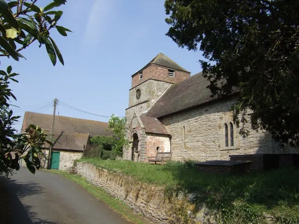 St Giles' parish church, Barrow, Shropshire, seen from the southeast