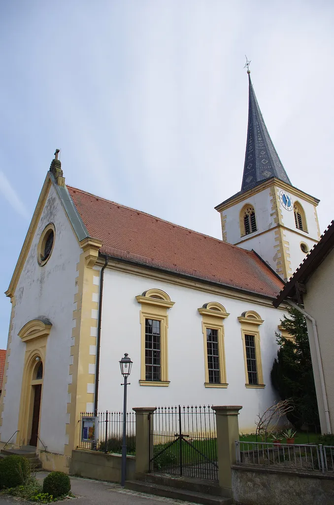 Katholische Filialkirche St. Antonius, Lindenstraße 32, Lindach, Kolitzheim, Unterfranken, Deutschland