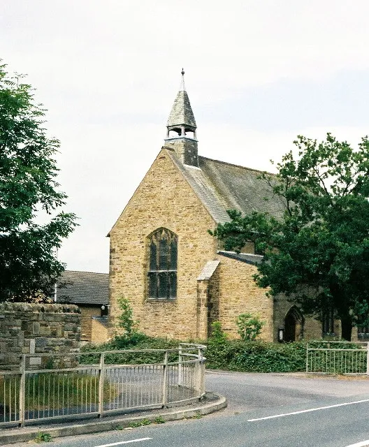 St Leonard's Church, Langho Conveniently situated between school and pub with community hall behind.