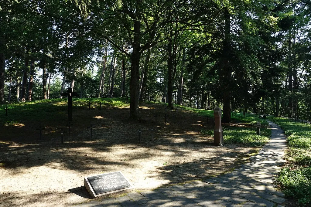 German cemetery of Trois-Épis (Haut-Rhin, France).