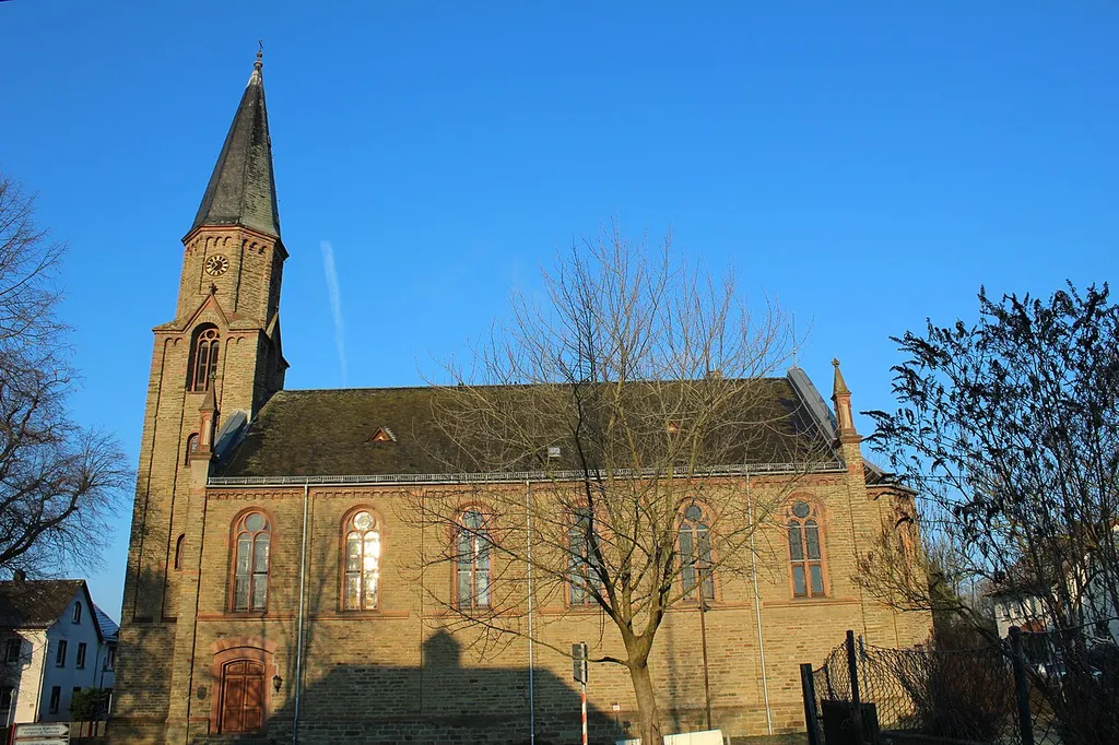 Evangelische Kirche Biskirchen, Gemeinde Leun, Lahn-Dill-Kreis, Hessen, Deutschland