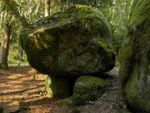 Rocking stone in Kirchenwald forest