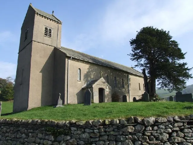 Kentmere Church; also known as the Church of St. Cuthbert, its graveyard and the ancient Yew (estimated as between 500 and 1000 years old).