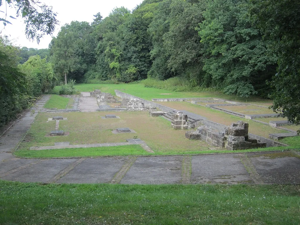 Vue générale des ruines de l’Abbaye de Clairlieu